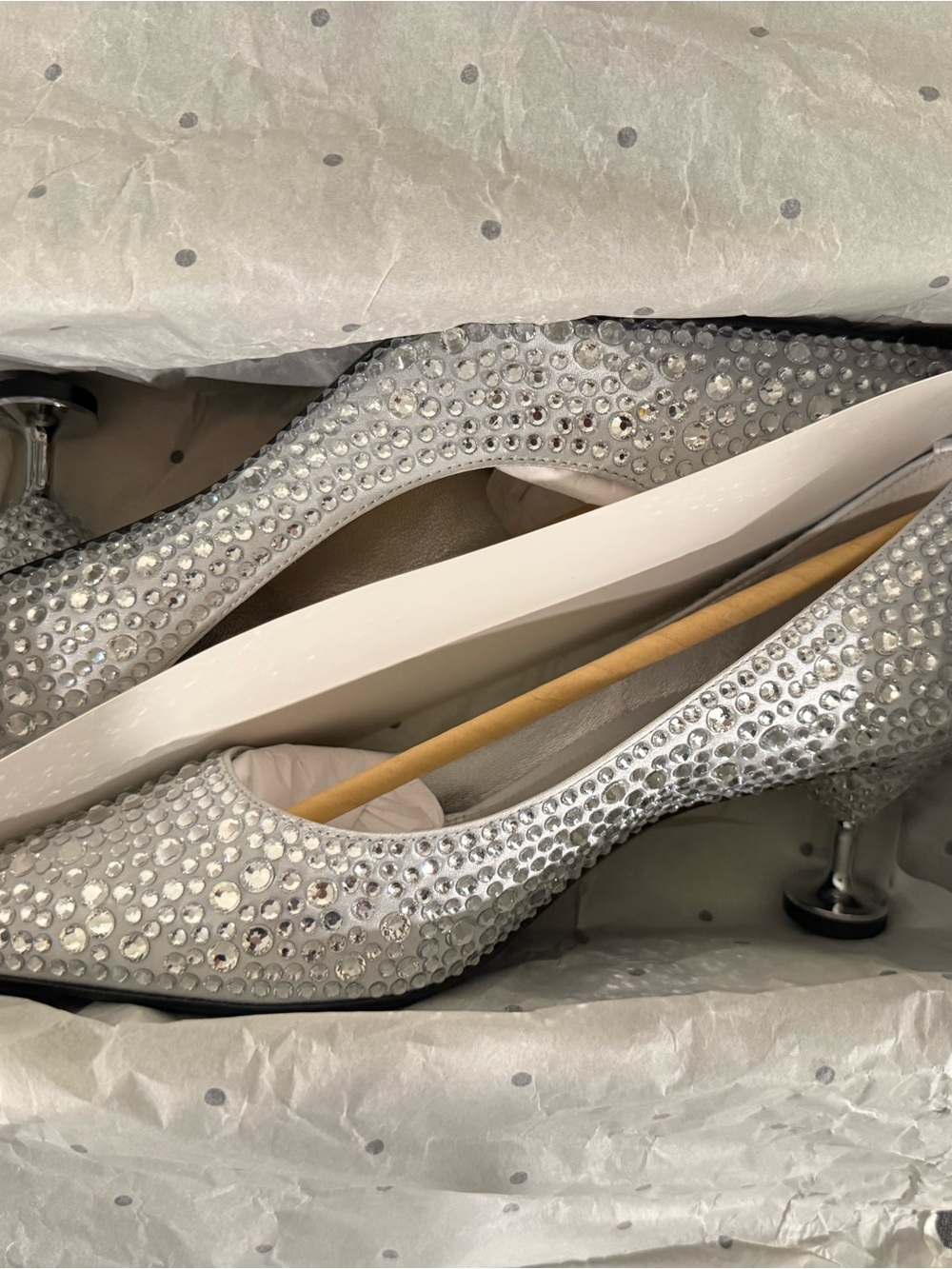 Kate Spade Garnish Satin Crystal Pumps